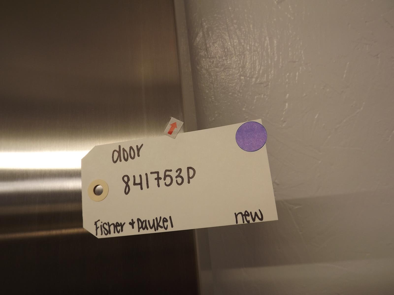 Fisher & Paykel Refrigerator 841753P Door New *SEE NOTE* Fisher & Paykel Refrigerator 841753P Door New *SEE NOTE*